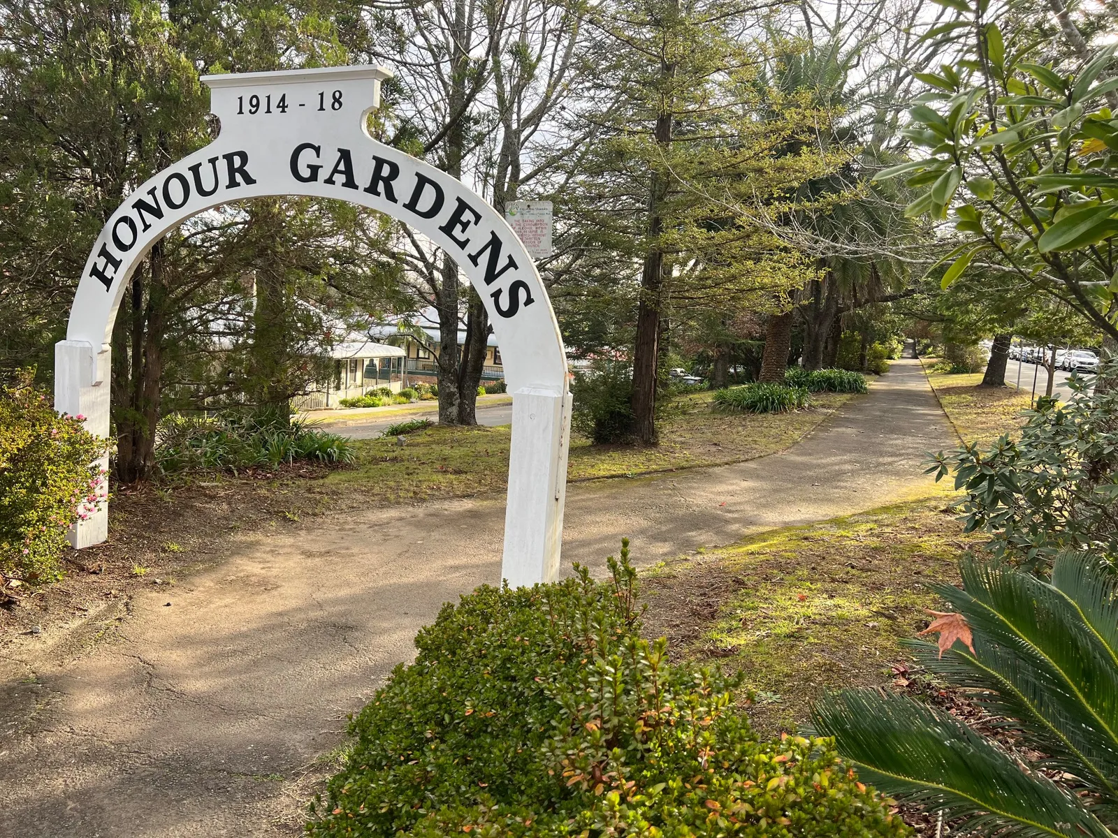 Honour Gardens park in Lawson